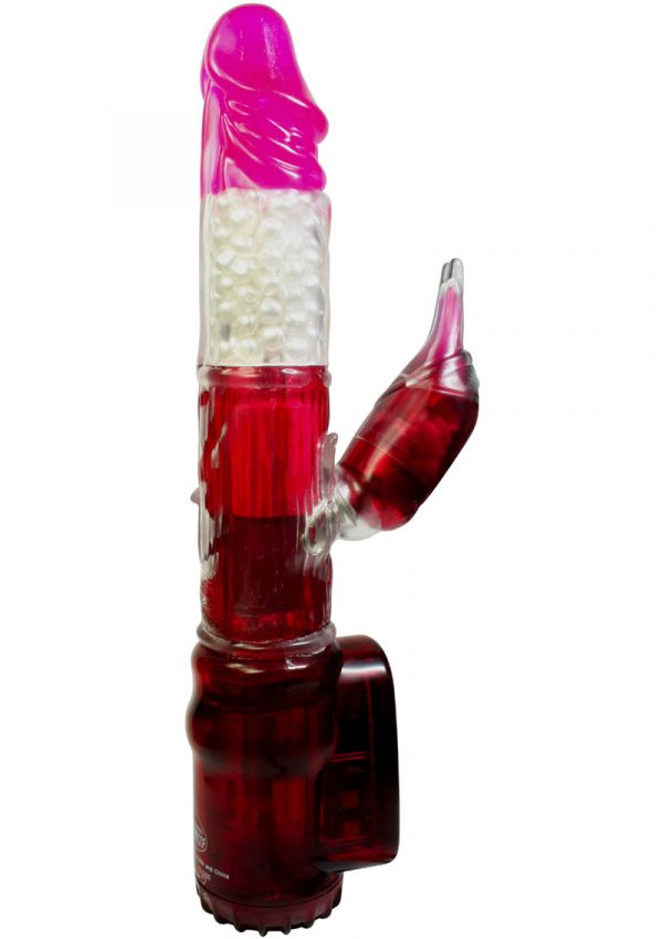 I Vibe Rabbit Waterproof 5.5 Inch Strawberry