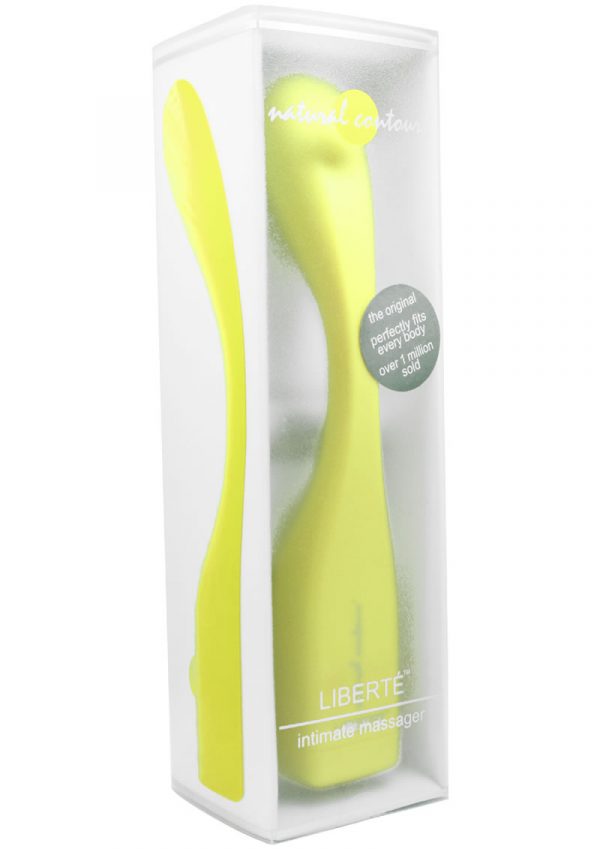 Natural Contours Liberte Massager 8 Inch Yellow