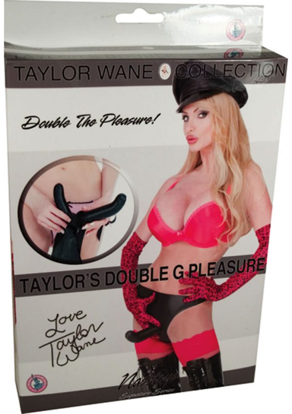 Taylor Wane Double G Pleasure Strap On Waterproof Black
