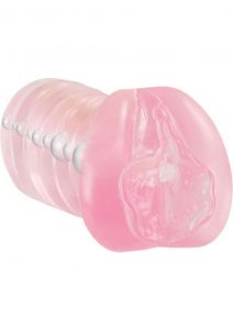 SHANES WORLD SORORITY PUSSY SOFT SENSO MASTURBATOR WITH PLEASURE BEADS PINK