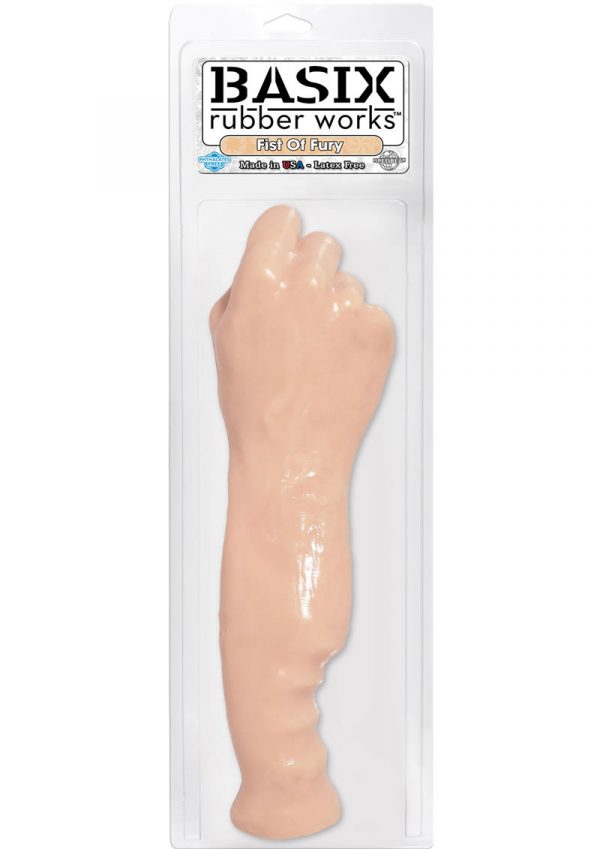 Basix Rubber Works Fist Of Fury Dildo 11.25 Inch Flesh