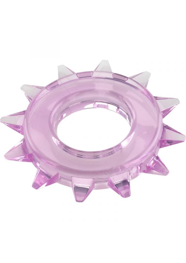 Elastomer Stud Cock Ring Purple