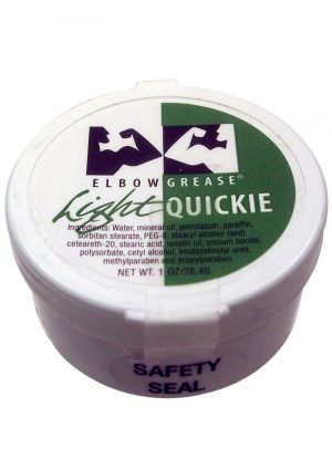 Elbow Grease Light Quickie Cream Lubricant 1 Ounce