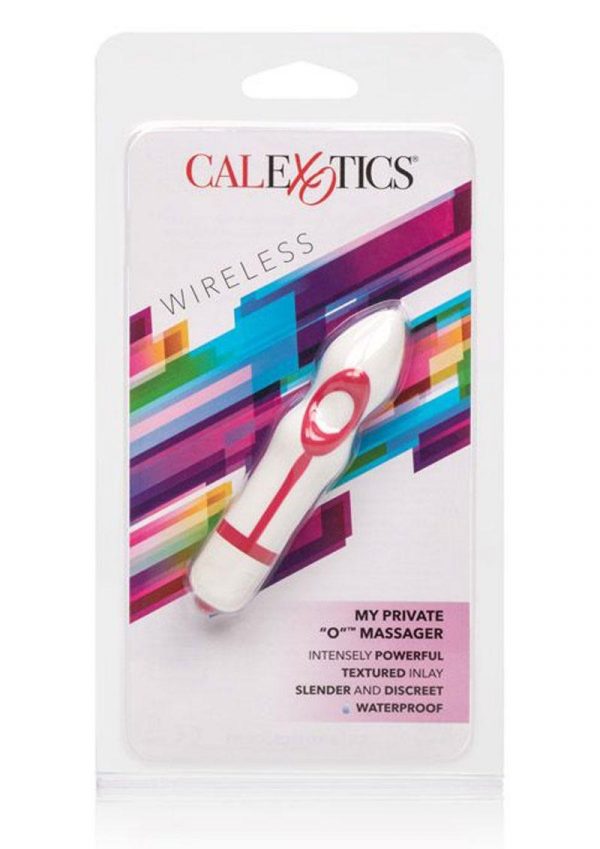 My Private O Massager 2.75 Inch White with Pink Waterproof