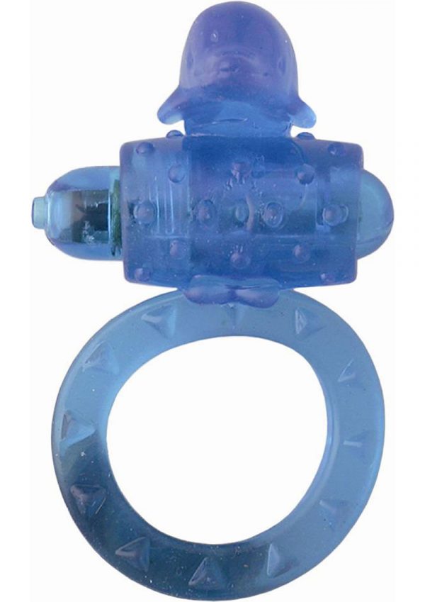 RING OF XTASY DOLPHIN SERIES BLUE SILICONE