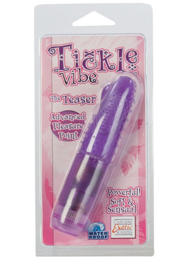 TICKLE VIBE THE TEASER WATERPROOF 4.25 INCH PURPLE