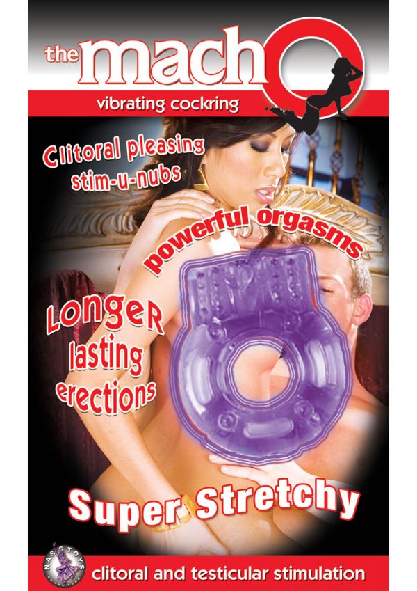 The Macho Vibrating Cockring Purple