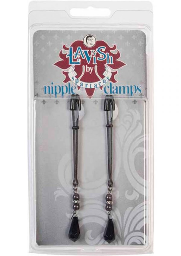 Lavish Black Pearl Clamps With Tweezer Tip Black