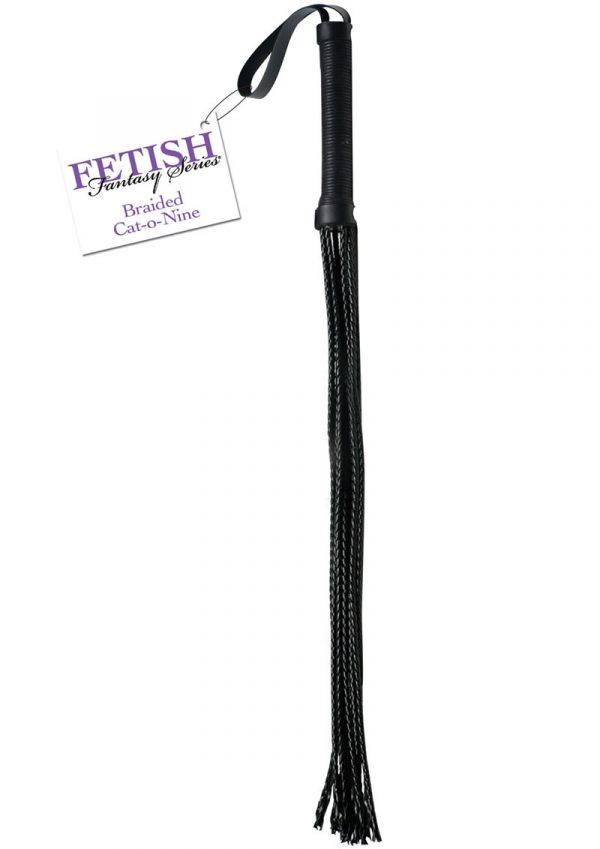 Fetish Fantasy Series Braided Cat O Nine Black
