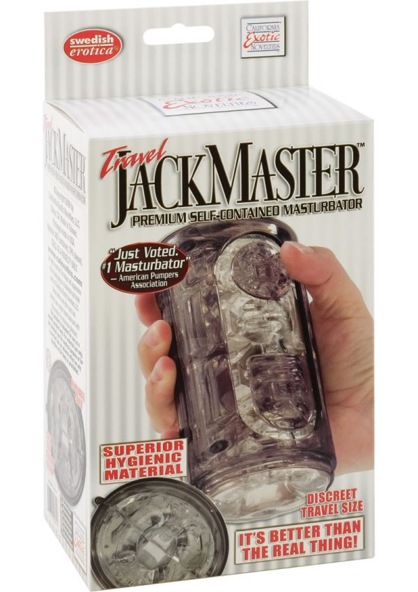 TRAVEL JACK MASTER PREMIUM SELF CONTAINED MASTURBATOR TRAVEL SIZE SMOKE