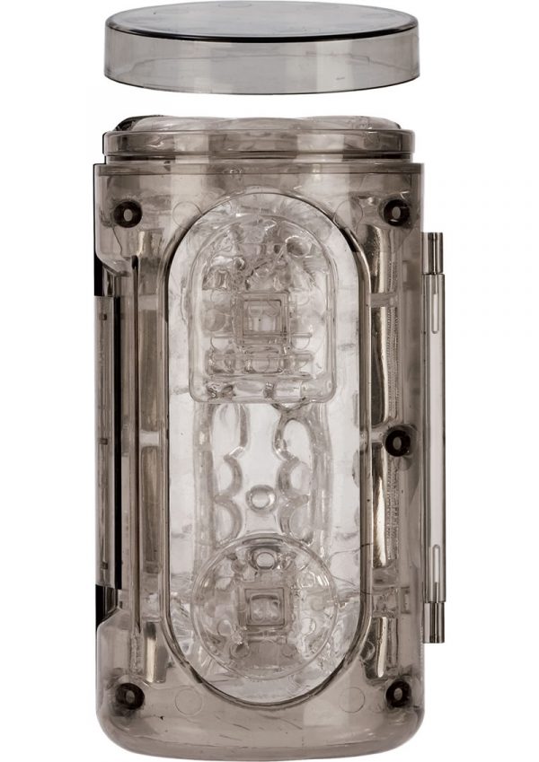 TRAVEL JACK MASTER PREMIUM SELF CONTAINED MASTURBATOR TRAVEL SIZE SMOKE