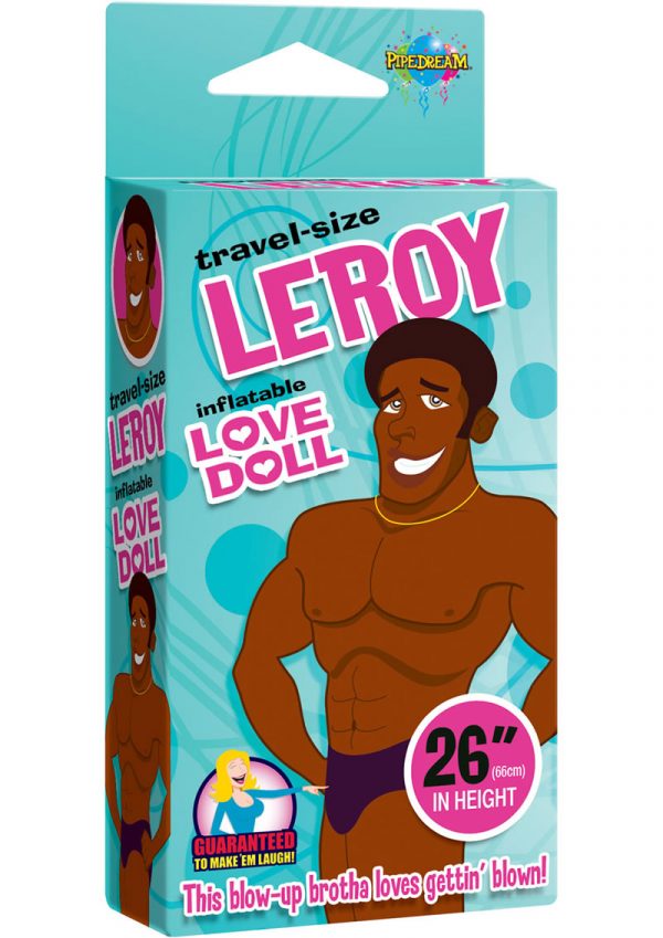 Bachelorette Party Favors Leroy Inflatable Love Doll Black Travel Size