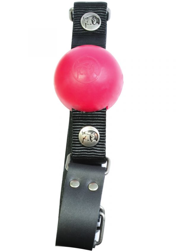Removable Silicone Ball Gag 2 Inch Red