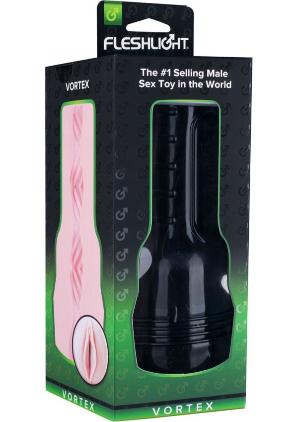 Fleshlight Toys Vortex Lady Pussy Textured Masturbator Pink With Black Case