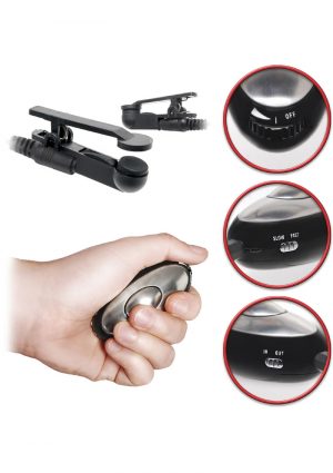 Fetish Fantasy Shock Therapy Nipple Clamps Black