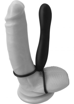 Fetish Fantasy Elite Double Trouble Silicone Male Strap On Dildo Waterproof 6 Inch Black