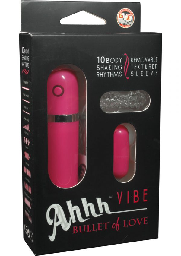 Ahh Vibe Bullet Of Love Wired Remote Control Bullet Pink