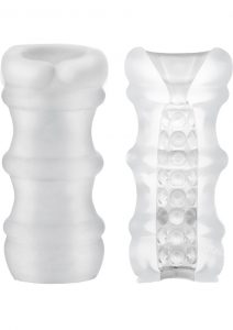 Mood Pleaser Massage Beads Masturbator White 4.6 inches