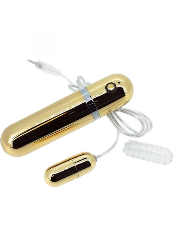 Ahh Vibe Bullet Of Love Wired Remote Control Bullet Gold