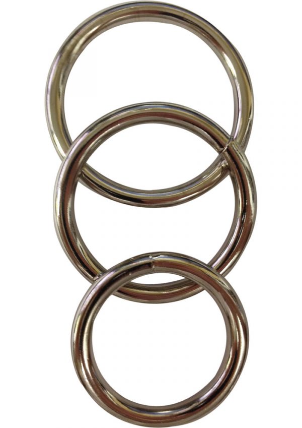 Metal O Ring 3 Pack Assorted Cockrings Metal