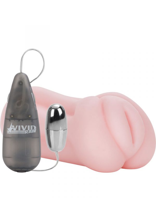 Vivid Raw Cock Tease Vibrating Stroker Pink 5.75 Inch