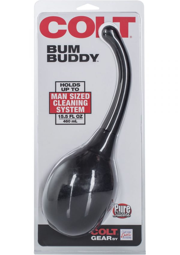 Colt Bum Buddy Silicone Anal Cleaning System Black Holds Up To 15.5 Fluid Ounces