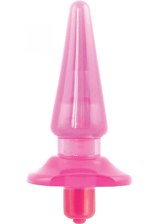 B Yours Basic Vibra Plug Waterproof Pink 4.25 Inch