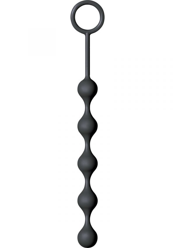 Drops Silicone Anal Beads Black