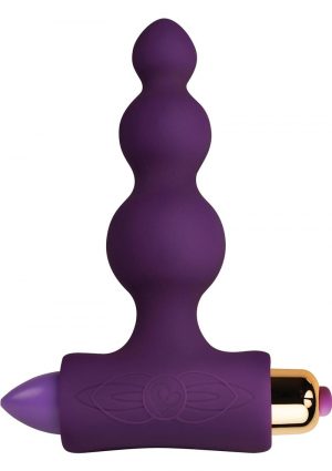 Pearls Petite Sensations 7 Speed Anal Plug Silicone Waterproof Purple