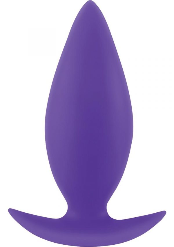 Inya Spade Medium Silicone Anal Plug - Purple