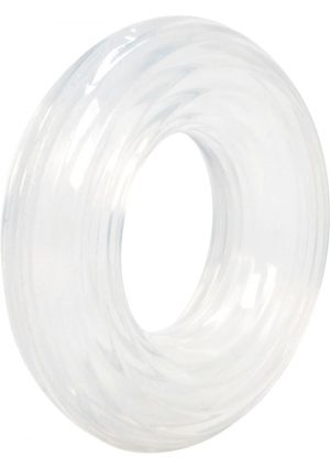 Premium Silicone Cock Ring Clear Large