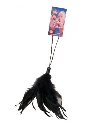 Fantasy Tickler Pleasure Feather Black