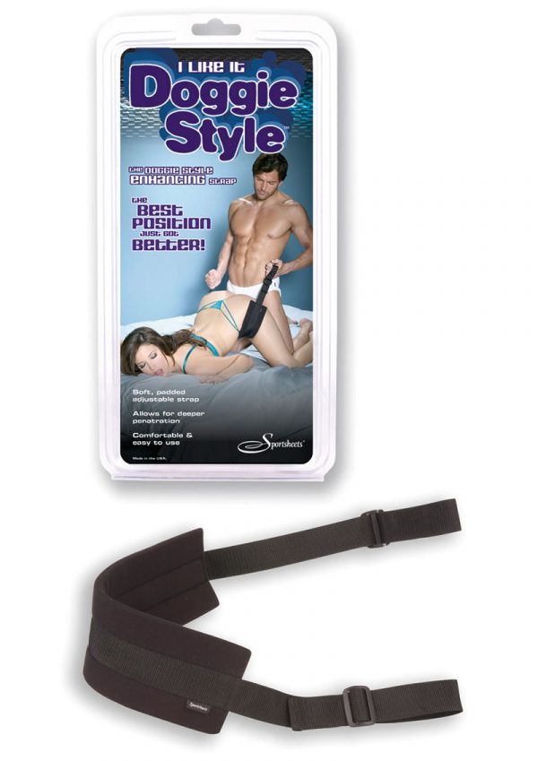 I Like It Doggy Style Enhancing Strap Black