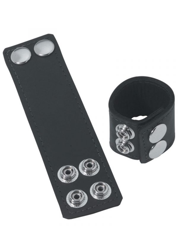 Ball Stretcher With Snaps 1.5 Inch Black