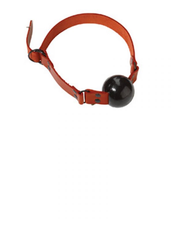 Redline Large Ball Gag With D Ring Leather