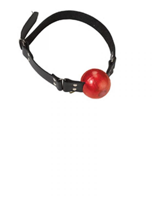 Large Ball Gag With D Ring 2 Inch Red