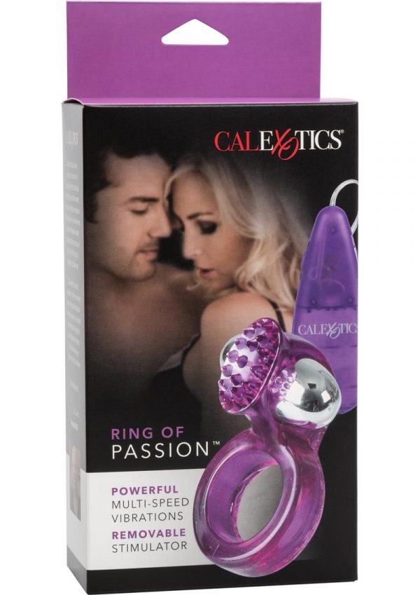 Ring Of Passion With Removable Vibrating Bullet Purple