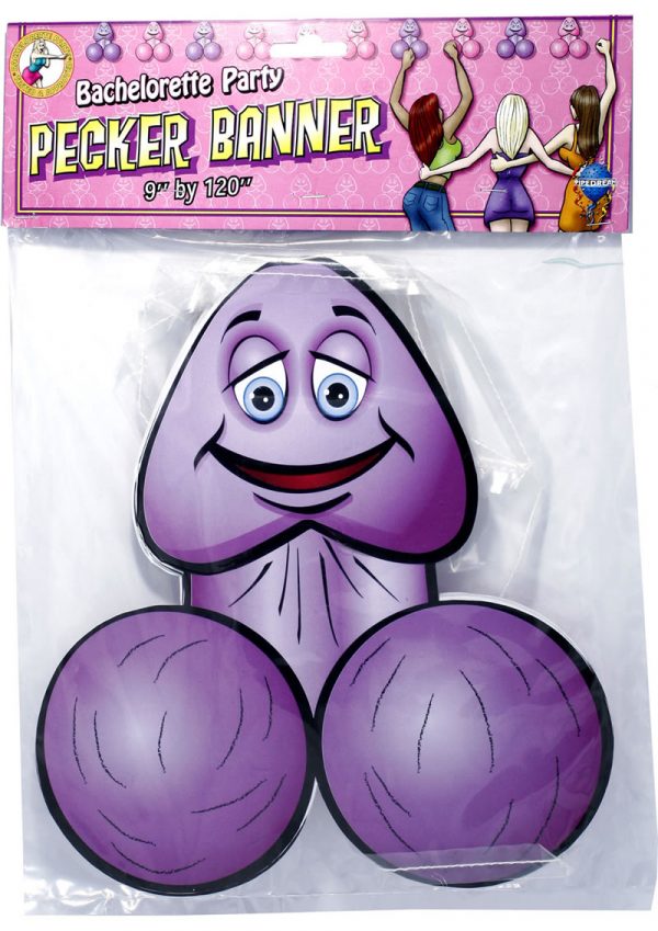 Bachelorette Party Favors Pecker Banner