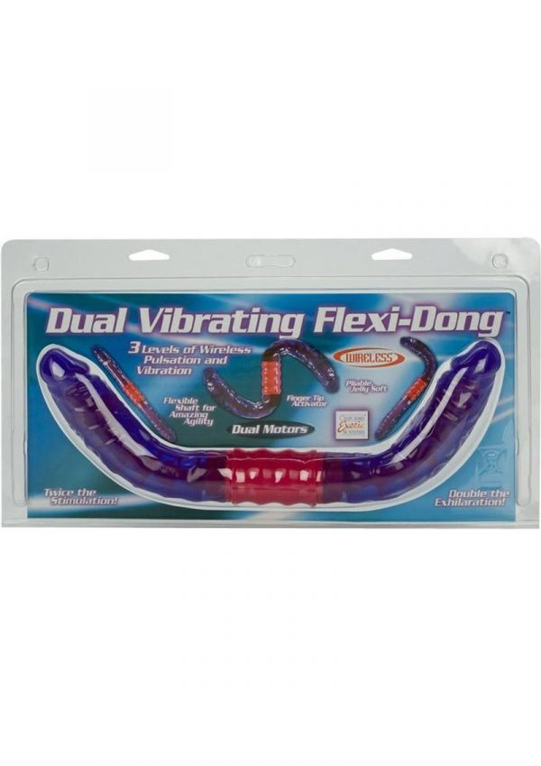 DUAL VIBRATING FLEXI DONG PURPLE
