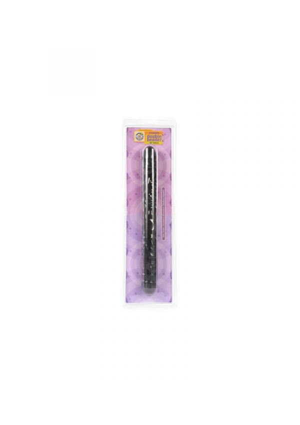 Classic Double Header Veined Dong 18 Inch Black