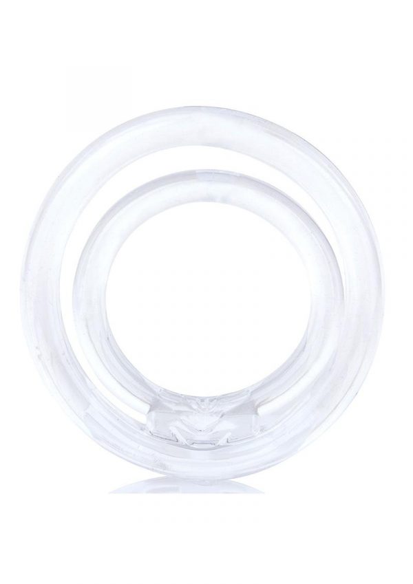 RingO 2 Stretchy Cock Ring With Testicle Sling Clear