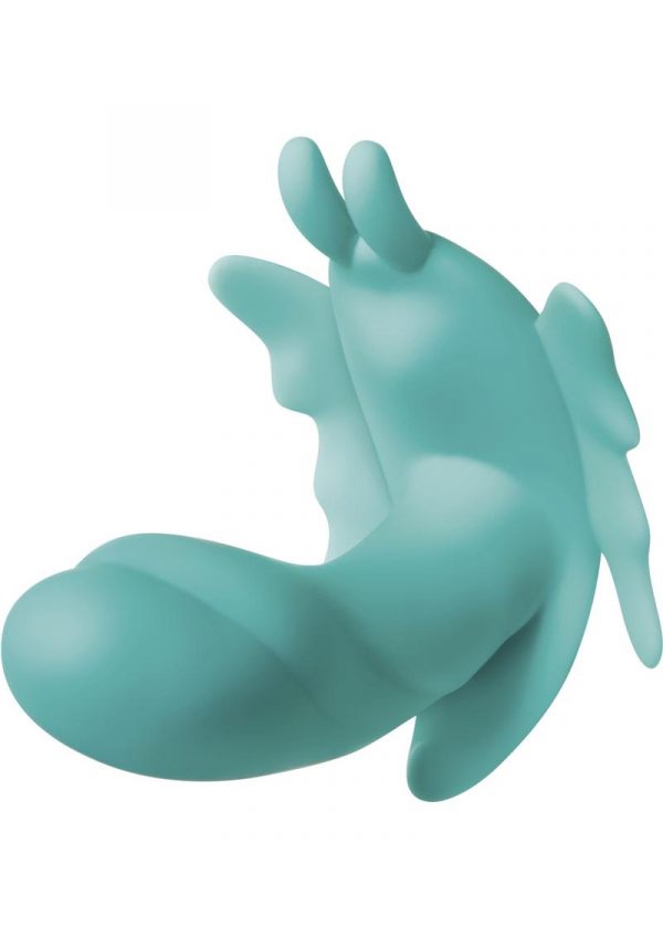The Butterfly Effect Silicone USB Rechargeable Dual Motor Wireless Remote Control Vibrator Waterproof Teal