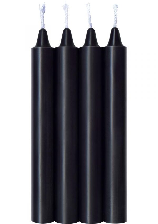 Make Me Melt Warm Drip Candles Jet Black 4 Pack