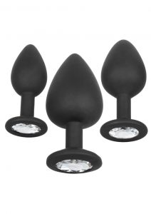 Silicone Gem Anal Kit Silicone Waterproof Black