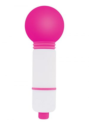 Rock Candy Fun Size Lala Pop Mini Massager Multi Function Shower Proof Pink