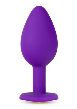 Temptasia Bling Silicone Anal Plug Small Purple 3 Inch