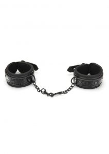 Whip Smart Diamond Hand Cuff - Black