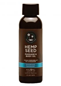 Hemp Seed Massage Oil Sunsation Vegan 2oz