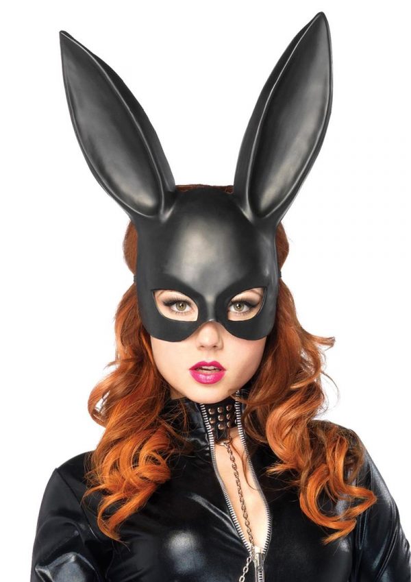 Leg Avenue Bondage Bunny Mask - O/S - Black