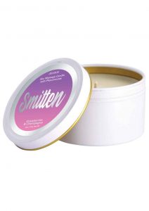 Massage Candle Pheromone Smitten Strawberry andamp; Champagne 4oz